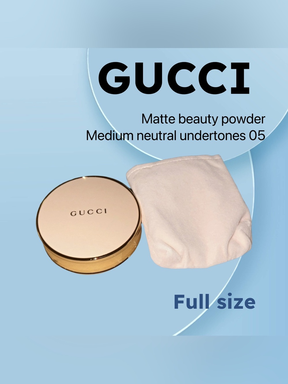 ✨HP✨🇮🇹🆕NIB GUCCI |FULL| Luxe Matte Beauty Powder Medium neutral undertones 05*